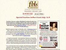 Tablet Screenshot of fearlessbooks.com